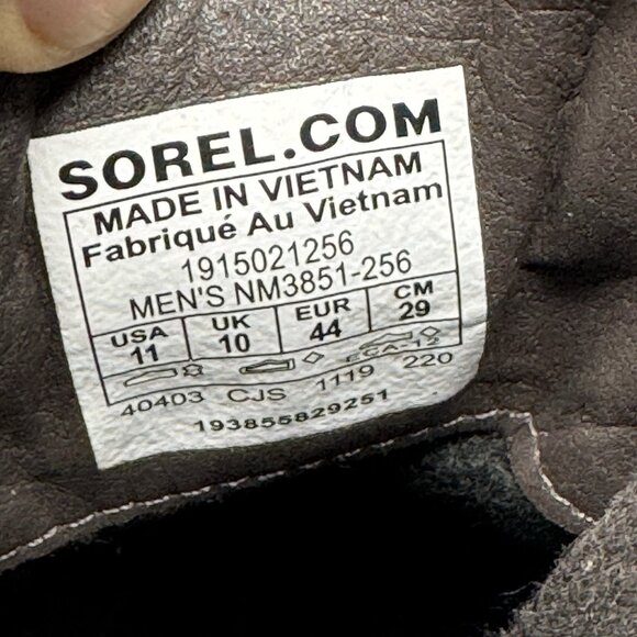 SOREL Madson II Moc Toe Waterproof Boots Mens Size 11 Tobacco Brown NM3851-256 main image 9